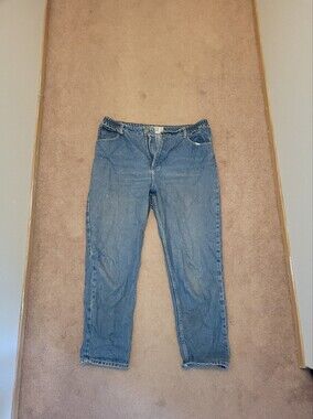 L.L.Bean Relaxed Fit Light Blue Denim Jeans High Waisted